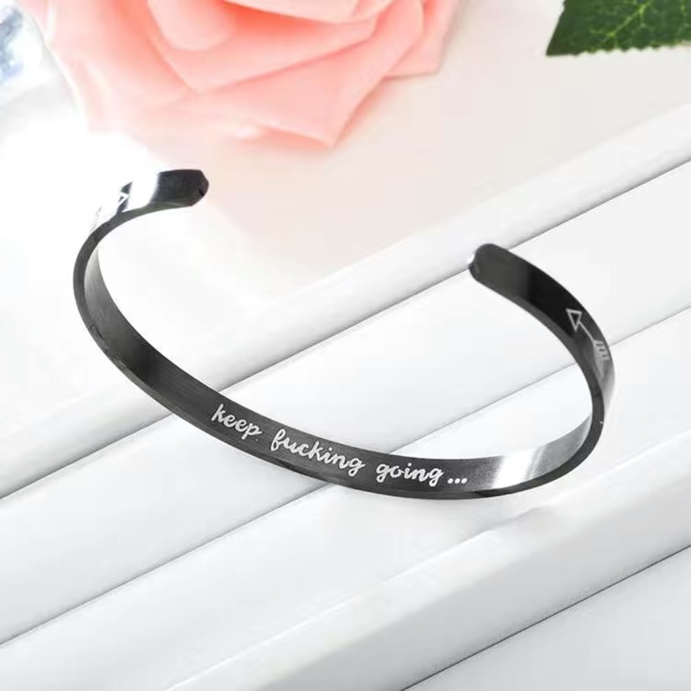 Inspirational Stainless Steel Bracelet